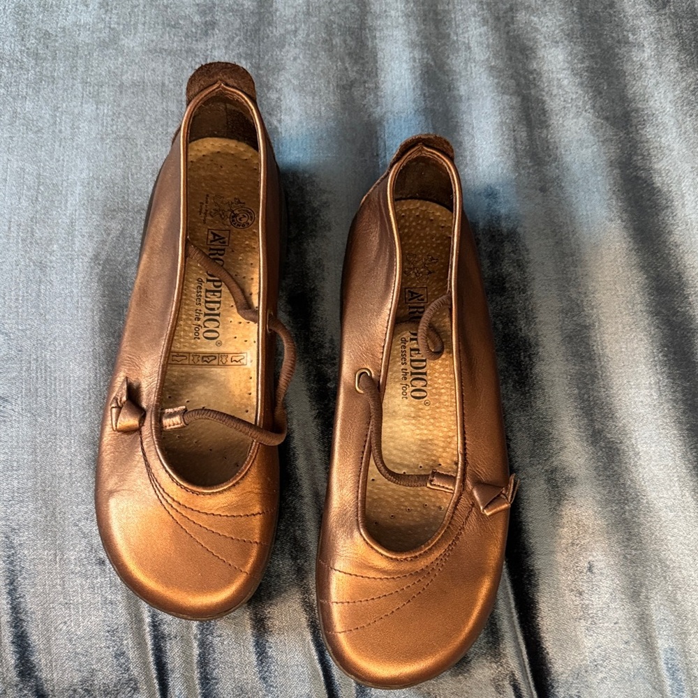 Arcopedico bronze flats EU39